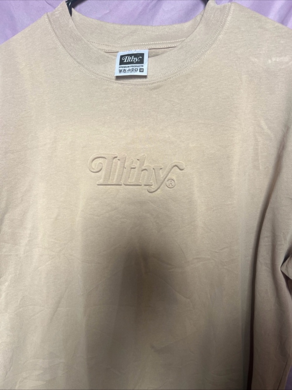 Men's Short Sleeve Tee in Light Beige